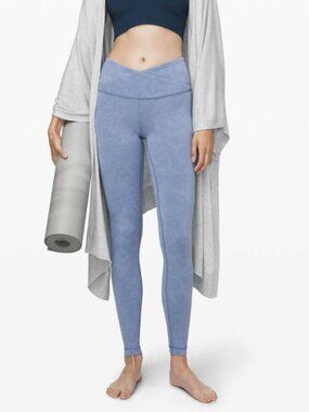 Lululemon Always On High-Rise Tight Leggings 28" Sky Wash Print Tempest Blue 4